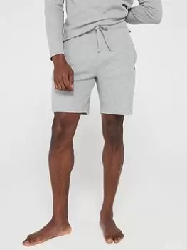 Image of BOSS Bodywear Waffle Lounge Shorts, Grey Size M Men