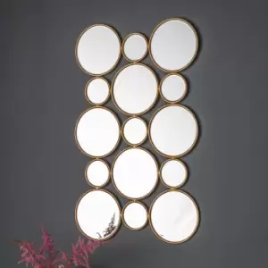 Image of Larysa Circles Mirror 56x91cm Gold Effect