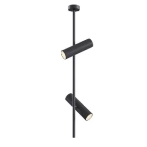 Image of Elti Ceiling Spotlight Pendant Lamp Black, 2 Light, GU10