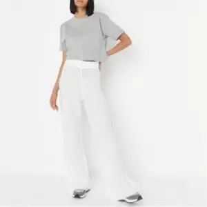 Image of Missguided Tallwide Leg Pant - White