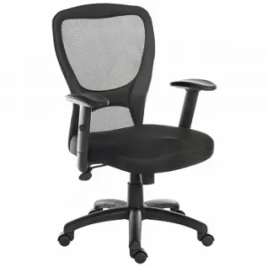 Image of Teknik Office Mistral Contemporary Mesh Back Chair, Black