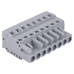 Image of WAGO 231-108/026-000 MCS MIDI 8 Pole 16A 5mm Free Plug Codable Lat...