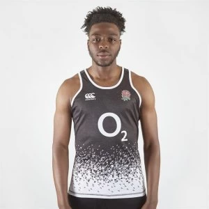 Image of Canterbury England Sleeveless T Shirt Mens - Vanta Black Mar