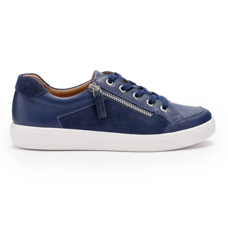 Image of Hotter Womens 'Chase II' Trainers in Navy Size: 4 Navy Female 4
