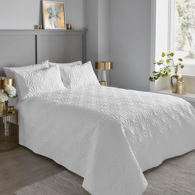 Image of Cavali Bedspread 230cm X 200cm White