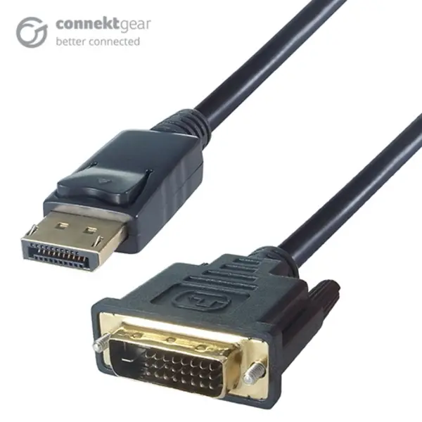 Image of Dp Building Systems CONNEkT Gear 3m DisplayPort to DVI-D Connector Cable - Male to Male Gold Connectors 26-6130