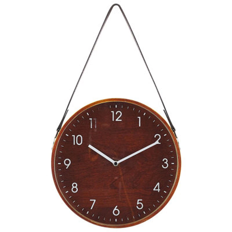 Image of Beliani Traditional Wall Clock Renens 26cm Brown
