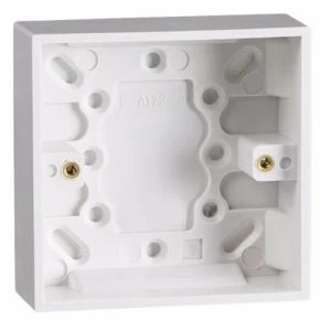 Image of KnightsBridge 1 Gang 25mm Single Surface Mounting Pattress Box