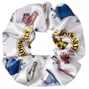 Image of Harry Potter Hogwarts Shield Icons Hair Scrunchie