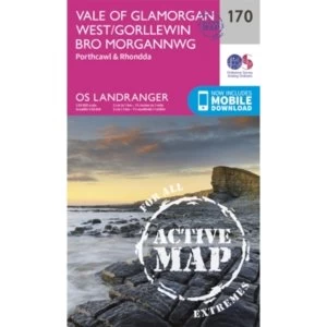 Image of Vale of Glamorgan, Rhondda & Porthcawl by Ordnance Survey (Sheet map, folded, 2016)