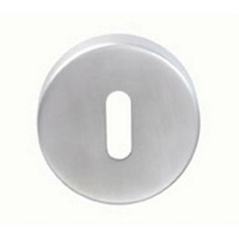 Image of Loops 52mm Standard Lock Profile Open Escutcheon Concealed Fix Satin Steel Metallics unisex