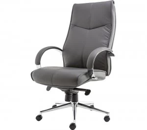 Image of Alphason Verona AOC1019GRY Leather Tilting Executive Chair