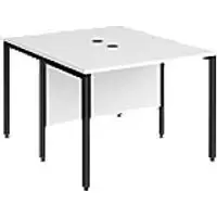 Image of Dams International Desk MB1012BKWH 1,000 x 1,200 x 725 mm