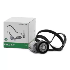 Image of INA V-ribbed belt set VW,AUDI,SKODA 529 0103 10 030145299C,030145299F,030145933K 032145933J,036145933AJ,036145933AK,036145933AT,036145933J,03L903137D