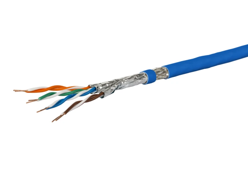 Image of METZ CONNECT 1308427B34145 networking cable Blue 100 m Cat7a S/FTP (S-