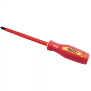 Image of Draper No: 3 x 250mm Fully Insulated Soft Grip PZ TYPE Screwdriver. (sold loose)