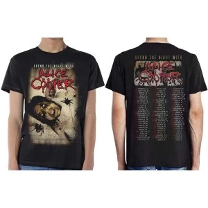 Image of Alice Cooper - Spend The Night With Spiders Unisex Small T-Shirt - Black