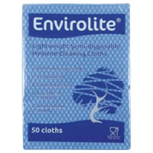 Image of Envirolite Lightweight 290x360mm Blue All Purpose Cloths ELF1000S