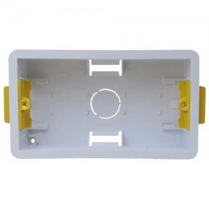 Image of ESR 2 Gang 35mm Double Dry Lining Plasterboard Wall Mounting Back Box