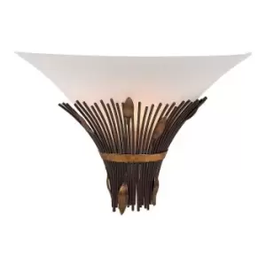 Image of Lucide CANNA - Wall Light - 1xE14 - Rust Brown