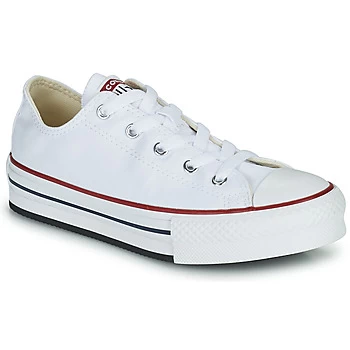 Image of Converse CHUCK TAYLOR ALL STAR EVA PLATFORM FOUNDATION OX Girls Childrens Shoes Trainers in White - Sizes 9.5 toddler,10 kid,11 kid,11.5 kid,12 kid,13