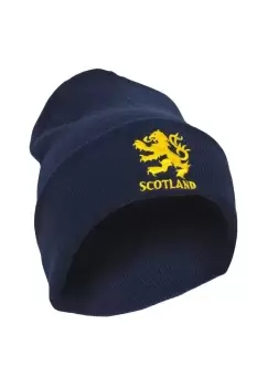 Image of Lion Design Embroidered Winter Beanie Hat