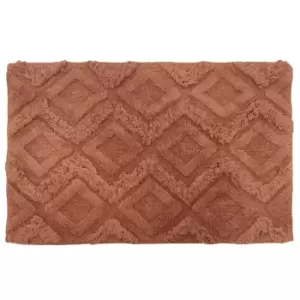 Image of Diamond Tufted Bath Mat Pecan