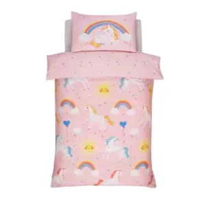 Image of Rapport Home Furnishings Rapport Home Unicorns & Rainbows Duvet Set Multi Toddler