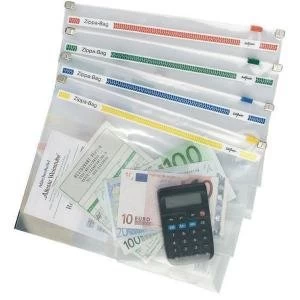 Image of Snopake Zippa-Bag 355 x 235mm A4 Assorted Pack of 25 11463