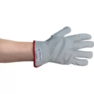 Image of Grey Unlined Rigger/Drivers Gloves Size 10