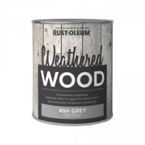 Image of Rust-Oleum Weathered Wood Paint Ash Grey 750ml