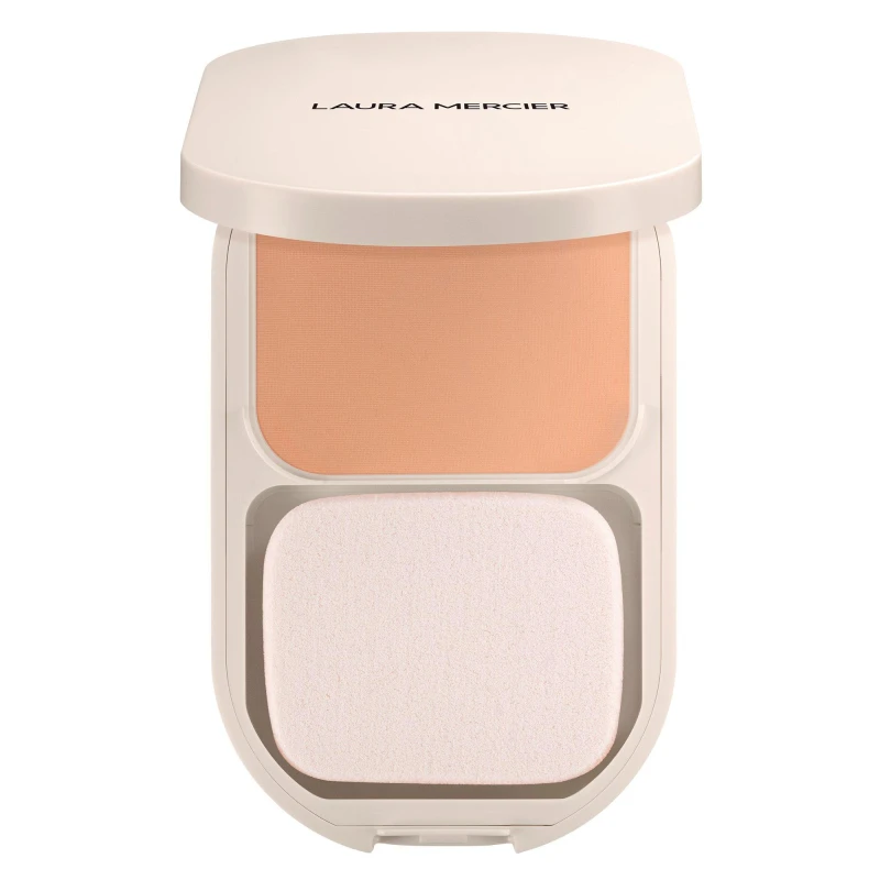 Image of Laura Mercier Real Flawless Feathermatte Powder Foundation 2NAffogato female One Size
