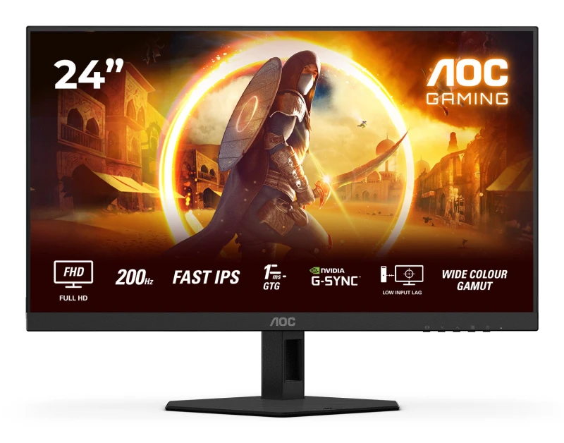 Image of AOC AGON 24G4HRE 23.8 Fast IPS 200Hz 0.5ms Gaming Monitor 24G4HRE Black, Red