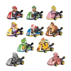 Image of Mario Kart Pull Back Cars Mystery Pack Display (12)