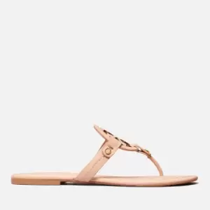 Image of Tory Burch Womens Miller Toe Post Sandals - Light Makeup - UK 7
