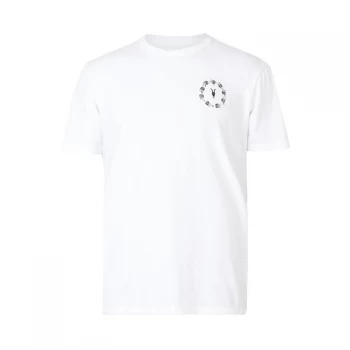 Image of AllSaints Bunch Brace Short Sleeve Crew - Optic White