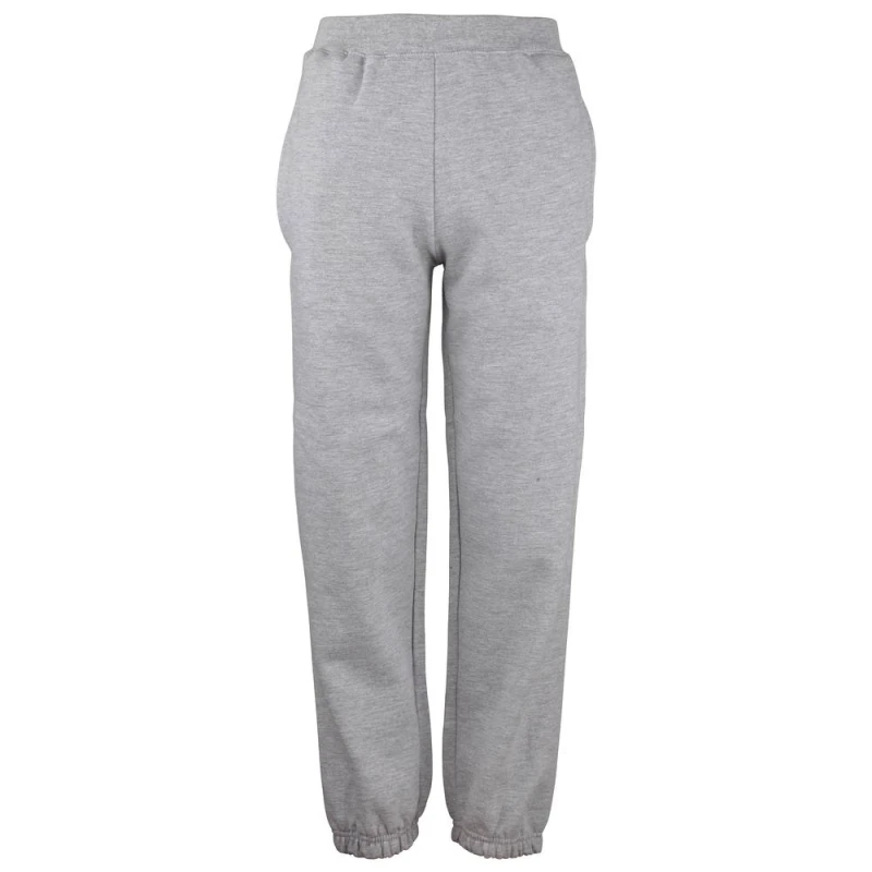Image of AWDis Cuffed Jogpants Jogging Bottoms (Pack of 2) in Grey Size: 12-13 Years Grey Unisex 12-13 Years