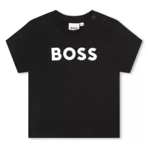 Image of Boss Large Logo T-Shirt Mens - Black