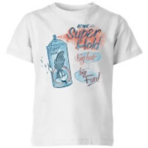 Image of Looney Tunes ACME Super Hold Kids T-Shirt - White - 9-10 Years