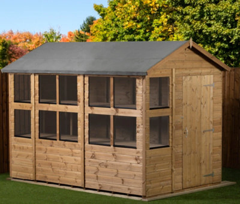 Image of Empire Sheds Empire Apex Potting Shed 6X10 Single Door
