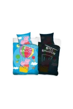 Image of Big Balloon Cotton Glow In The Dark Duvet Cover Set