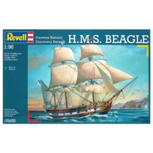Image of H.M.S. Beagle (Sailing Ships) 1:96 Scale Revell Model Kit Exclusive