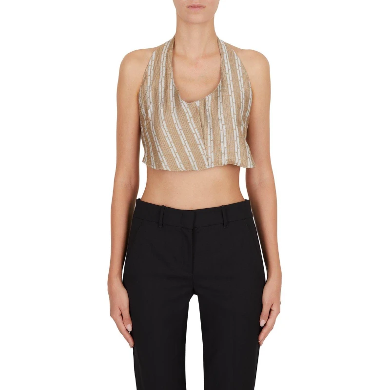 Image of EMPORIO ARMANI Emporio Top Pleated Tops 8 (XS) Multi 32546499310
