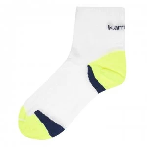 Image of Karrimor Anti Blister Running Socks Mens - White/Fluo