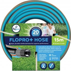 Image of Flopro Premium Garden Hose Pipe 1/2" / 12.5mm 15m Blue