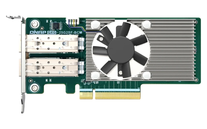 Image of QNAP QXG-25G2SF-BCM network card Internal Fiber 25000 Mbit/s