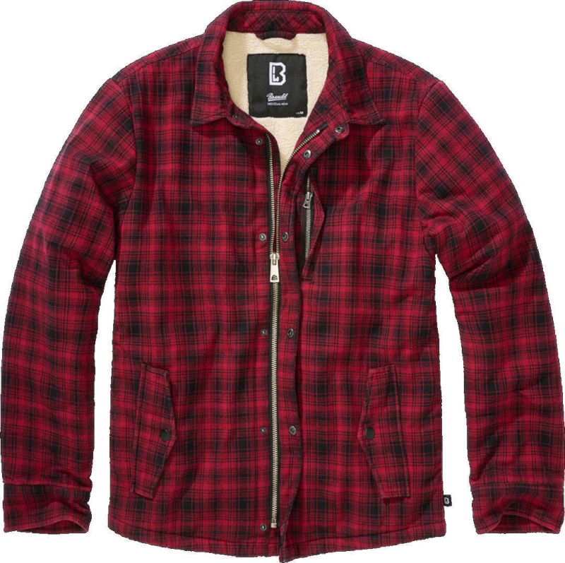 Image of Brandit Classic Sherpa Jacket Between-seasons Jacket red Black 3XL Men
