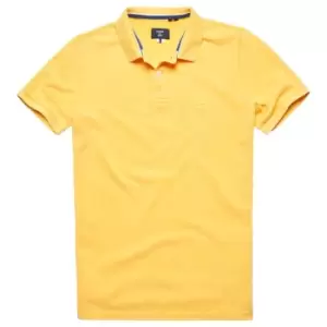 Image of Superdry VT Dust Polo Shirt - Yellow