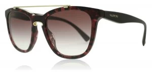 Image of Valentino VA4002 Sunglasses Havana Pink Marble 50328H 54mm