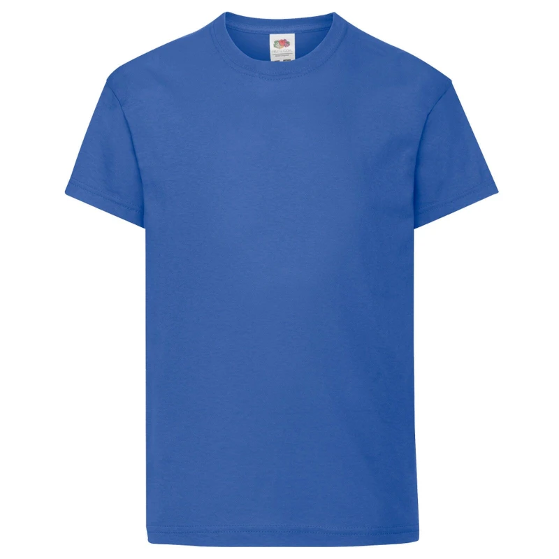 Image of Fruit Of The Loom 61019 boys's Children's T shirt in Blue